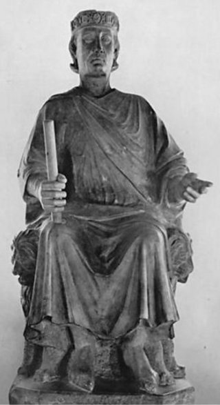 Karol Andegaweński (rzeźba Arnolfo di Cambio, ze zbiorów Muzeum Kapitolińskiego, domena publiczna)