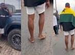John Dumelo begins backwards barefooted walking from Legon main gate to Presec [WATCH]