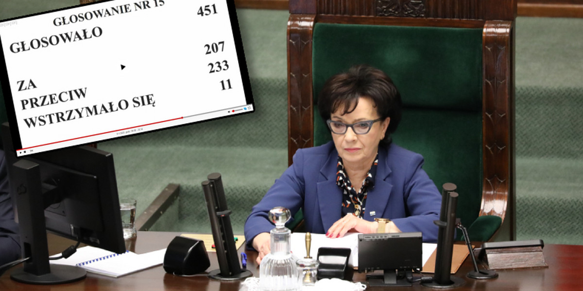 Marszałek Elżbieta Witek prowadziła w środę 8 lutego obrady Sejmu