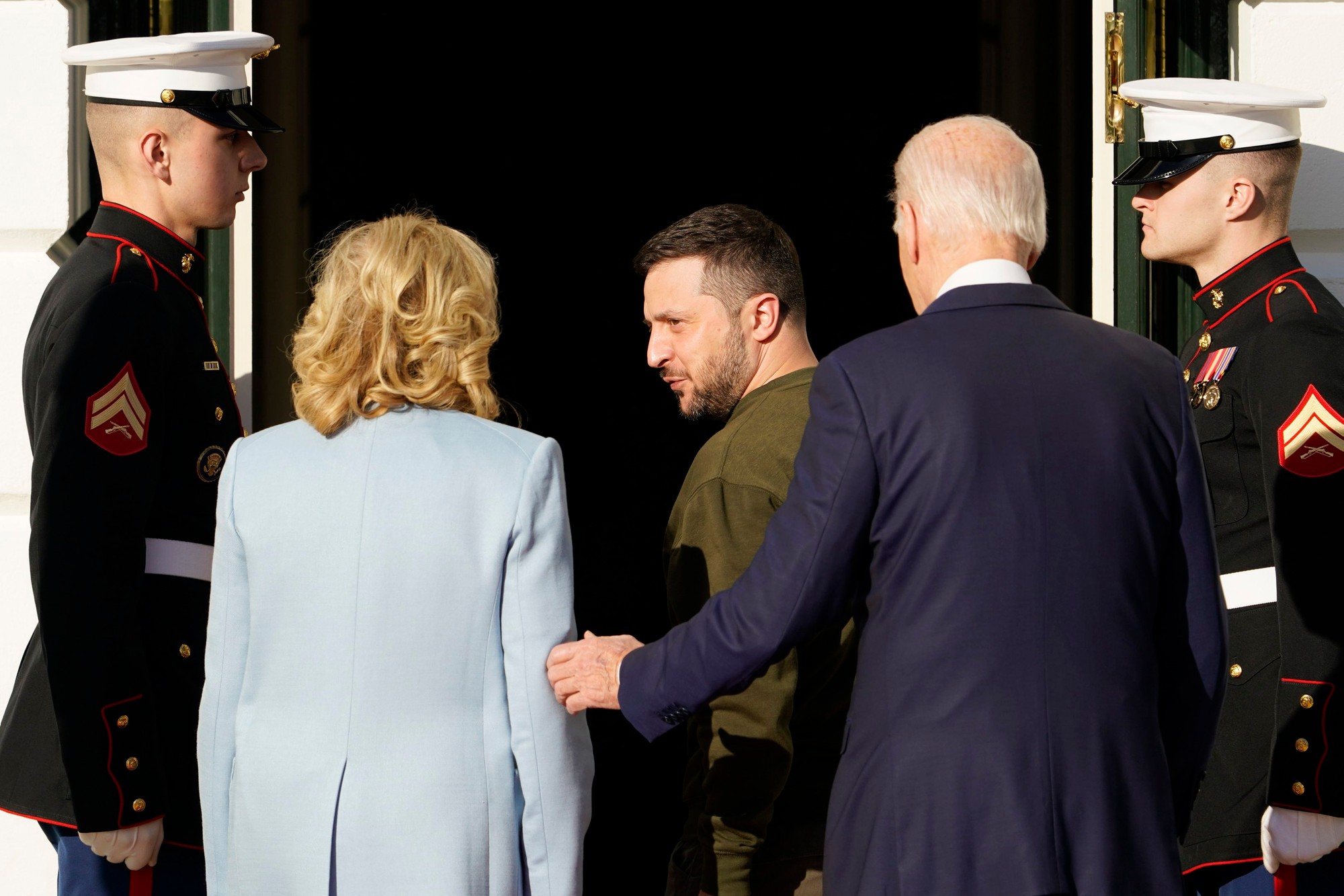 Biden prijal Zelenského v Bielom dome