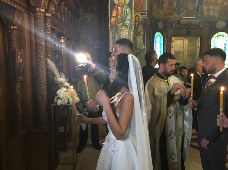 Ljuba Perućica i Katarina Kolozeus - venčanje