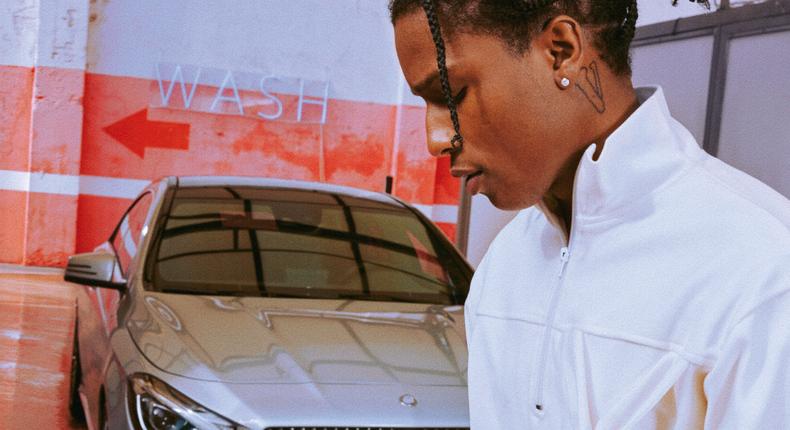 Rapper A$AP Rocky is the newest star of Mercedes ads.