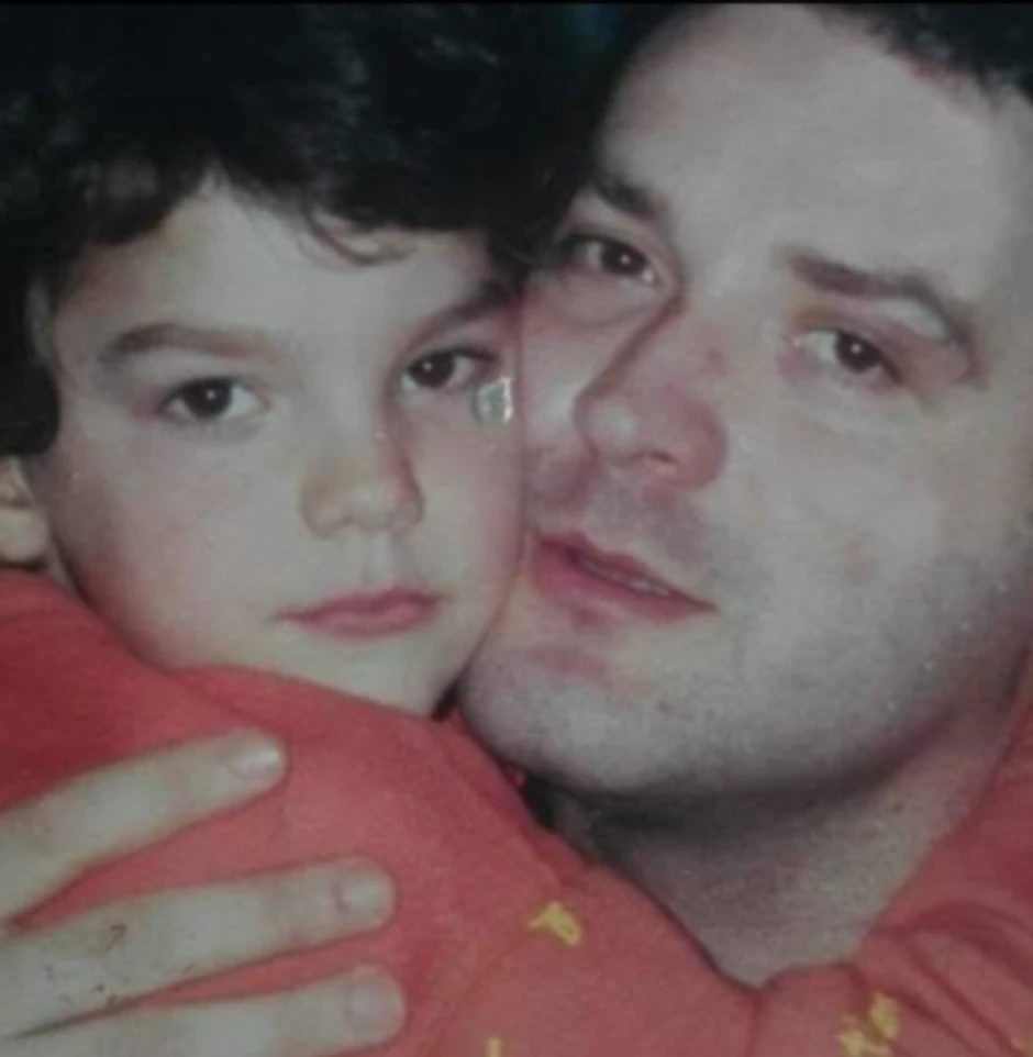 Anđelo Ranković sa ocem Slavišom Milašem