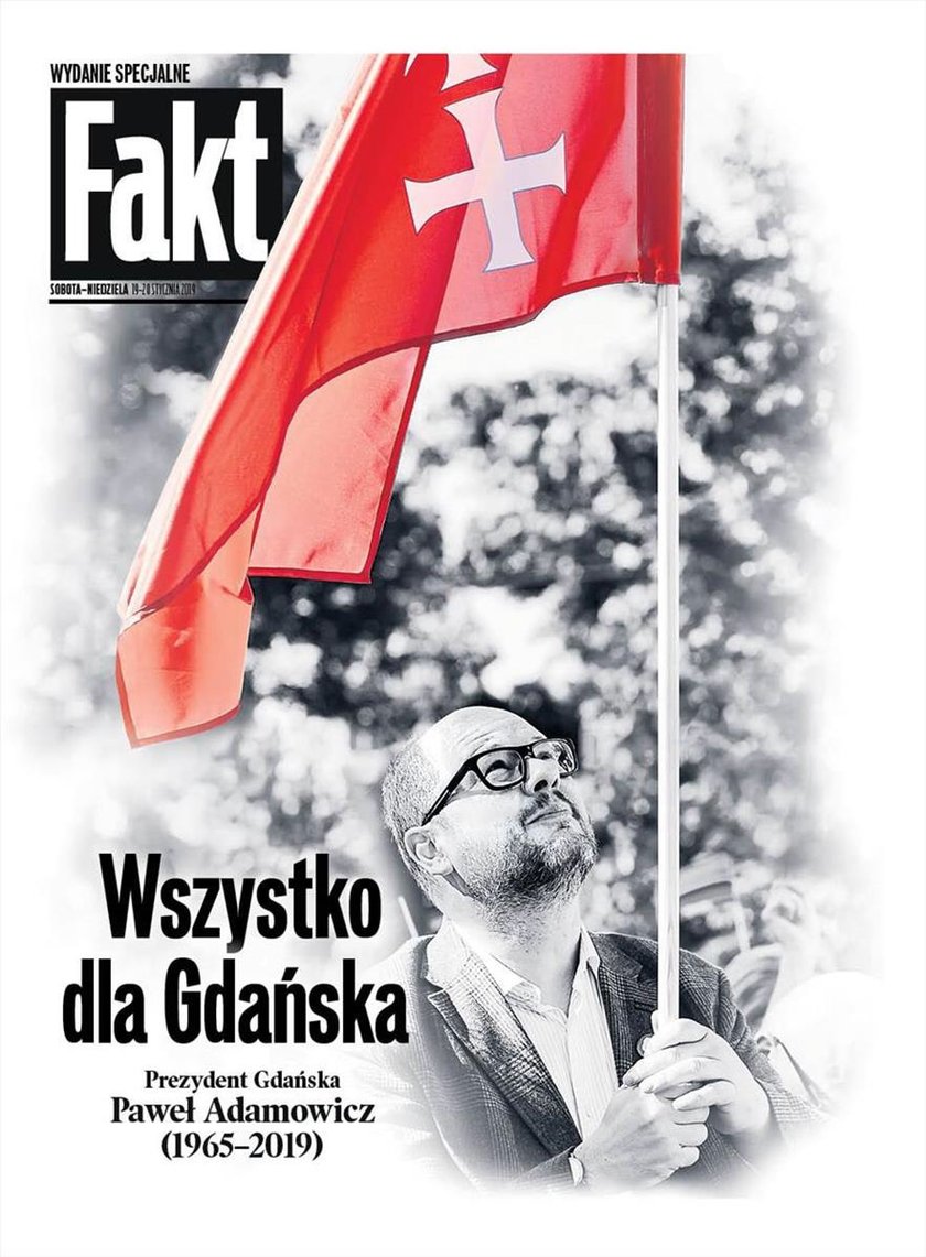 okłądka dodatku o Pawle Adamowiczu