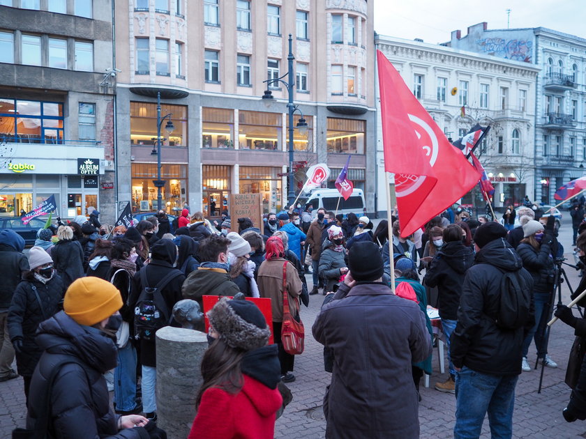 Manifestacje w Dzień Kobiet. Protest w Łodzi