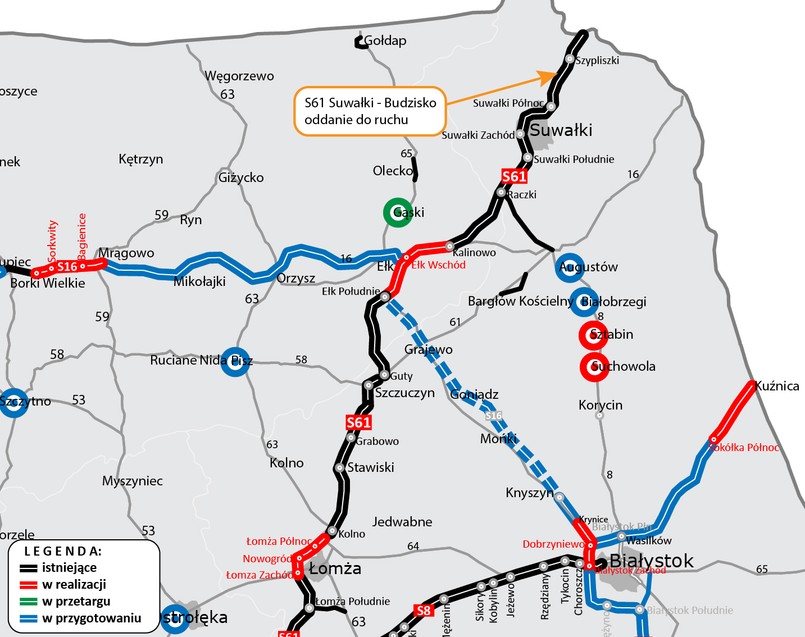 Via Baltica S61 już łączy Polskę z Litwą