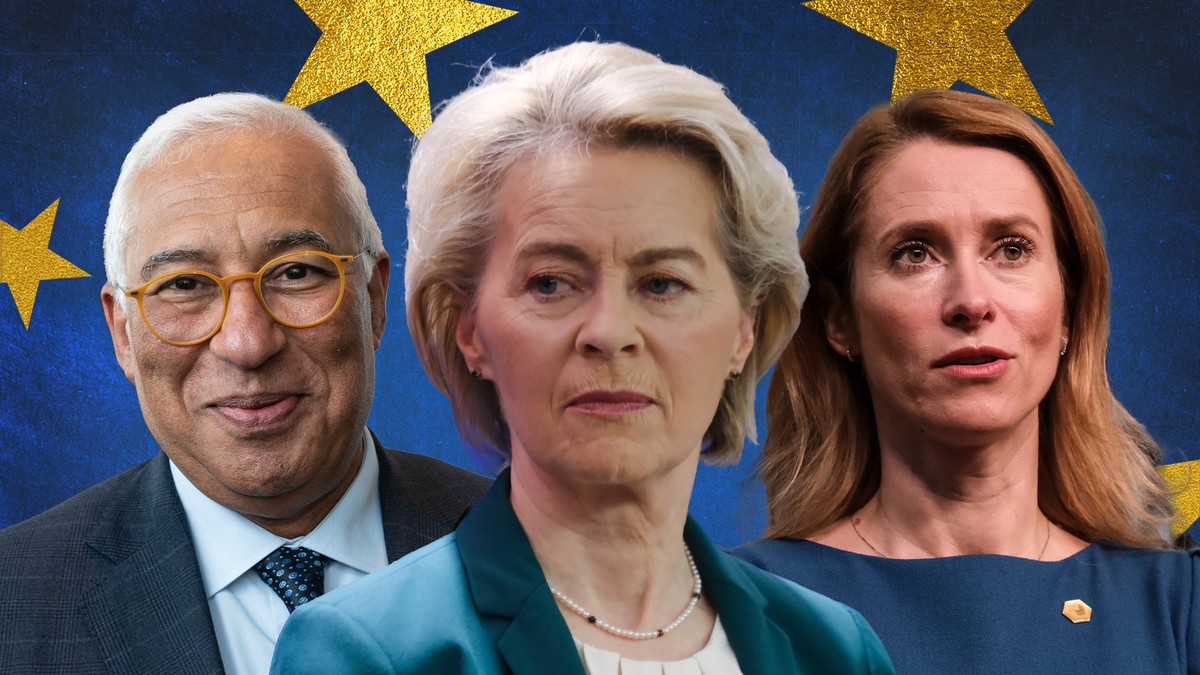 UE - Unia Europejska - Ursula von der Leyen - Antonio Costa - Kaja Kallas