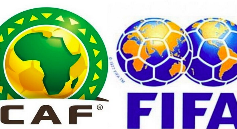 CAF and FIFA logos