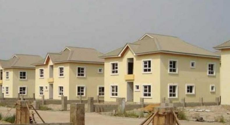 Construction of houses in Akure