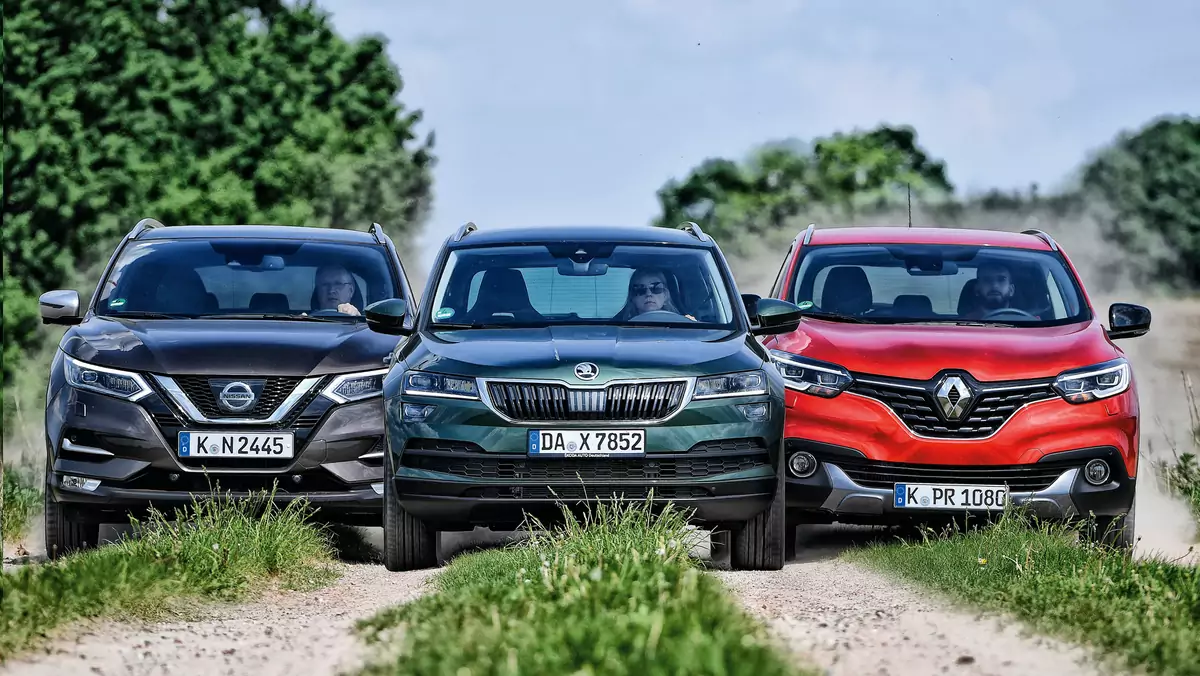 SUV-y z kapelusza: Nissan Qashqai, Renault Kadjar i Skoda Karoq