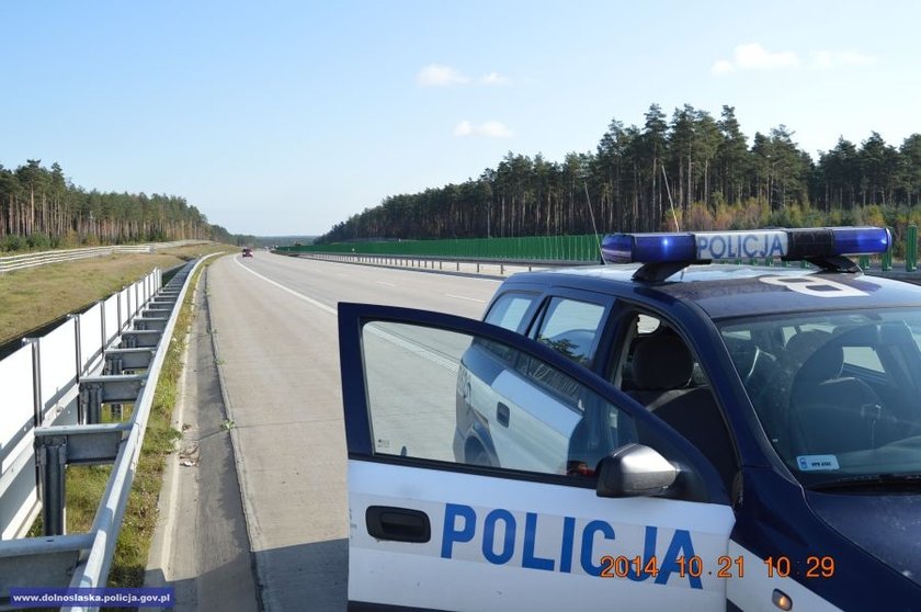 Policja na autostradzie A4