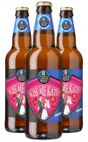Piwo Kiss Me Kate, wyprodukowane przez browar Castle Rock w Nottingham. Eleganckie, pełne smaku i brytyjskie w każdym calu