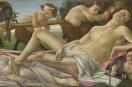 Sandro Botticelli, „Wenus i Mars, ok. 1485, malowidło na desce topolowej, 69,2 x 173,4 cm, National Gallery, Londyn