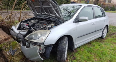 18-latka wypadła z drogi i uderzyła w drzewo. Pasażerka trafiła do szpitala