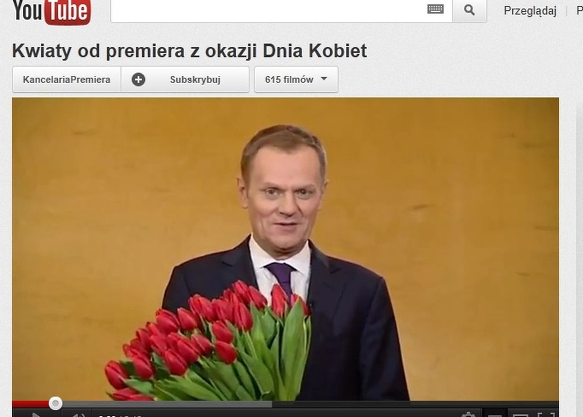 Życzenia od Donalda Tuska z okazji Dnia Kobiet