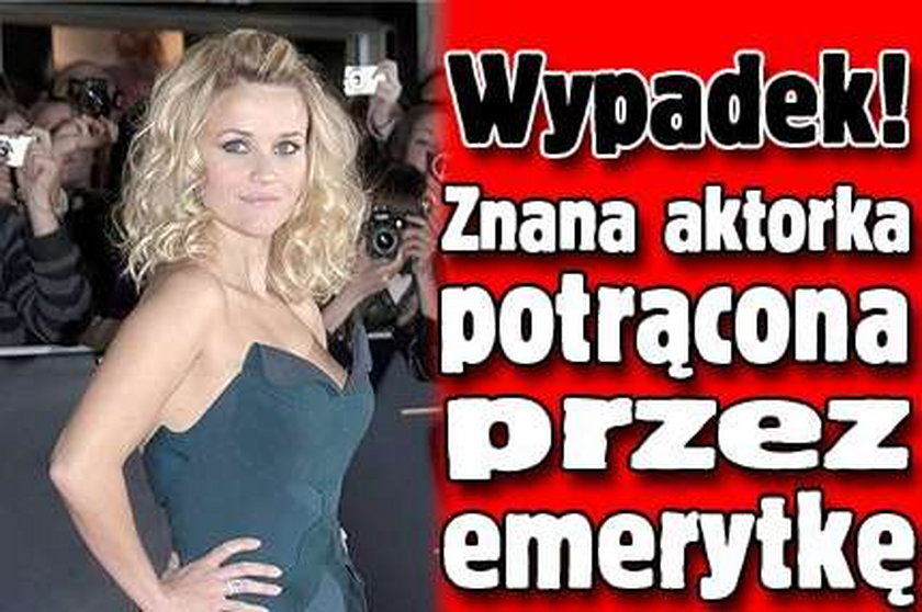 Wypadek! Znana aktorka potrącona przez emerytkę