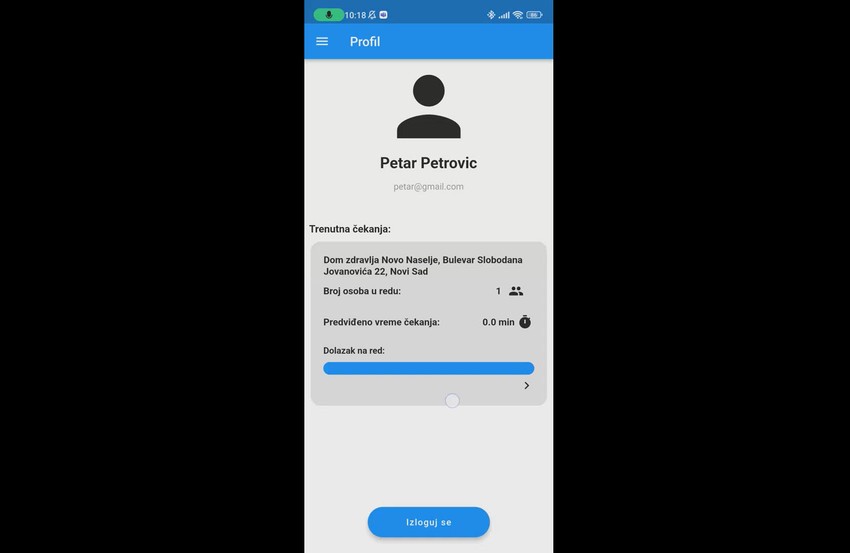 Aplikacija Dođi na red