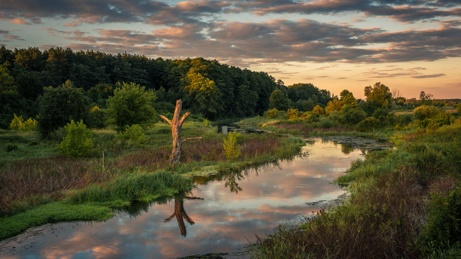 Mazowsze, Polska - zachód słońca