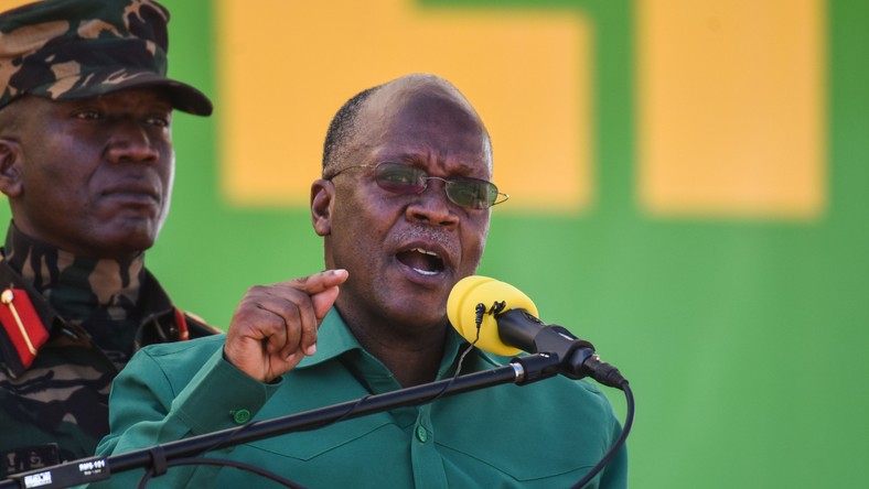 Tanzanian President John Magufuli at an event in August 2020.
