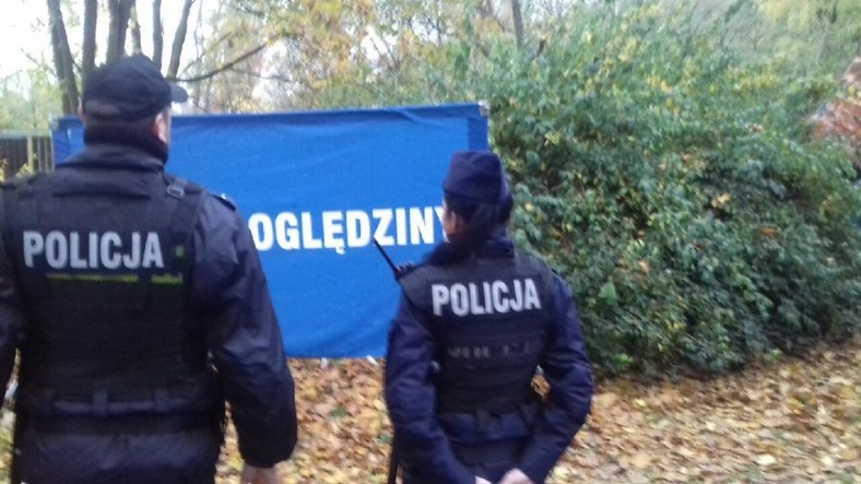 Miejsce odnalezienia zwłok Pauliny fot. materiały Komendy Wojewódzkiej Policji w Łodzi