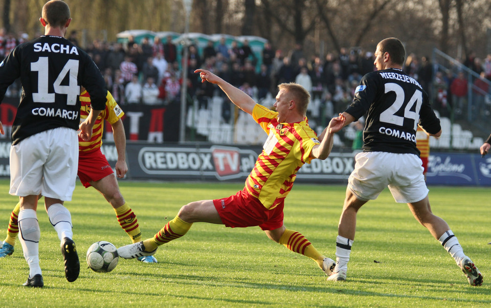 PIŁKARSKAEKSTRAKLASA CRACOVIA KONTRA JAGIELLONIA BIAŁYSTOK