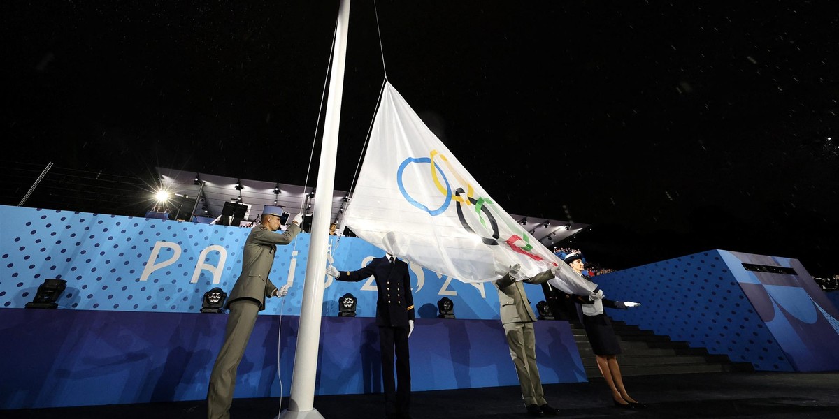 Wpadka na ceremonii otwarcia igrzysk olimpijskich w Paryżu.