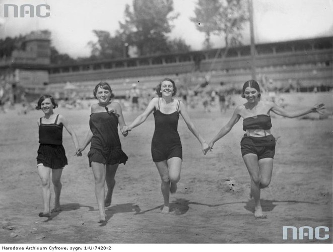 Warszawa. Plaża Poniatówka