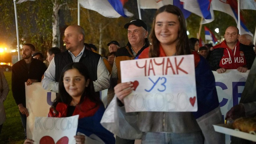 Doček za Srbe sa KiM u Preljini