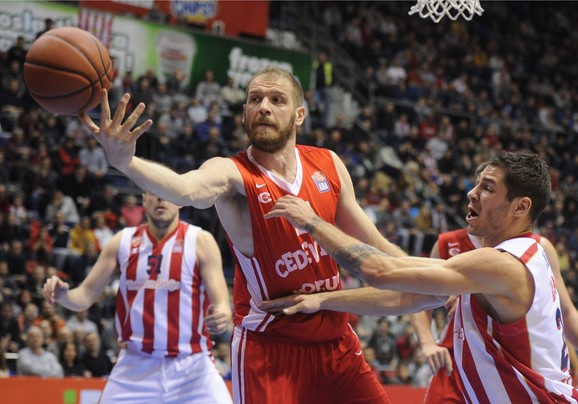 Luka Žorić na meču sa Crveno zvezdom