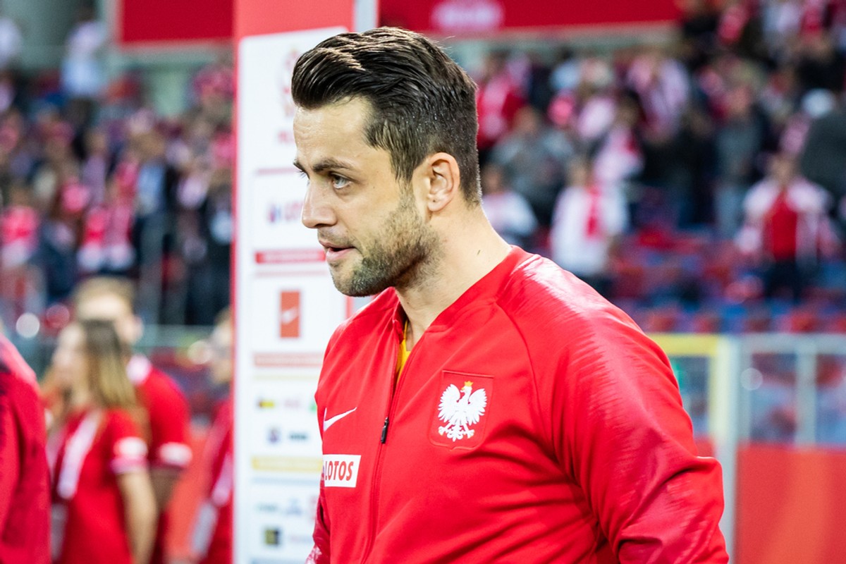 Łukasz Fabiański przed meczem Polski z Portugalią w ramach Ligi Narodów w październiku 2018 r.