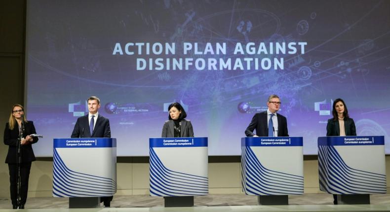 European Commission officials are campaigning against disinformation which they see as a threat in election campaigns