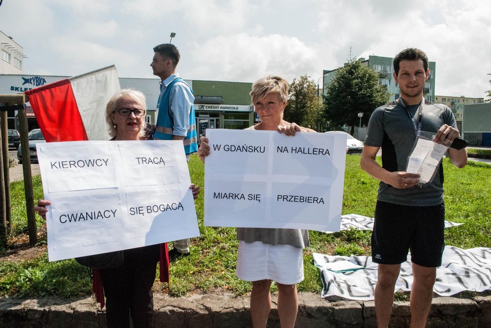 Blokowali skrzyżowanie w Gdańsku