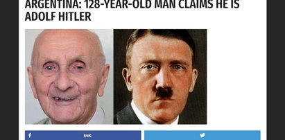 Ten staruszek twierdzi, że jest Adolfem Hitlerem. Nie dajcie się nabrać!