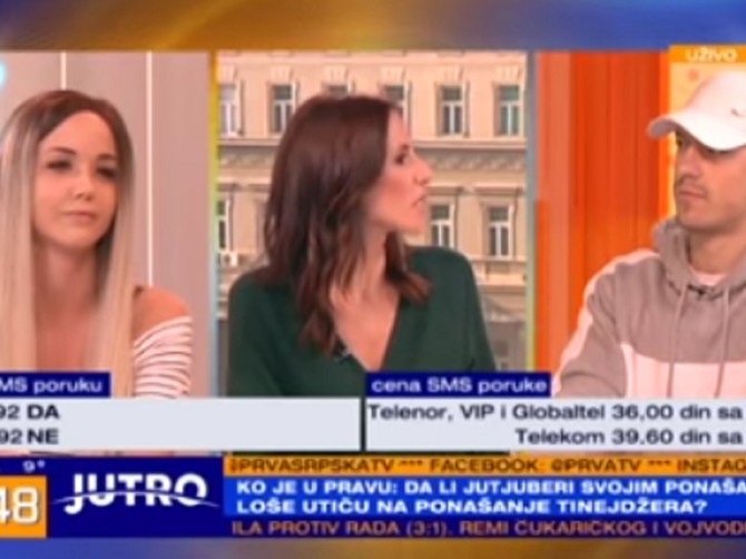 Kika, voditeljka Marija Savić Stamenić  i Baka Prase