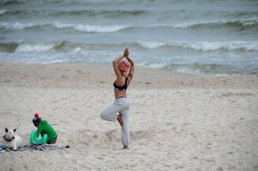 Ola Szwed na plaży