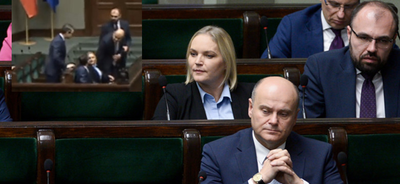 Dominika Chorosińska usiadła obok Mateusza Morawieckiego, nagle zmieniła miejsce. Nagranie jest hitem sieci