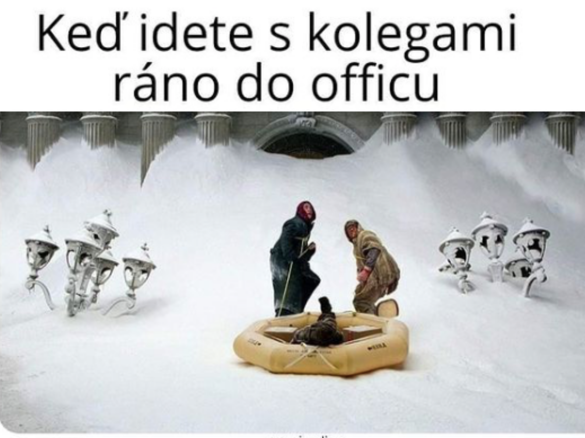 Najlepšie meme o snehovej kalamite