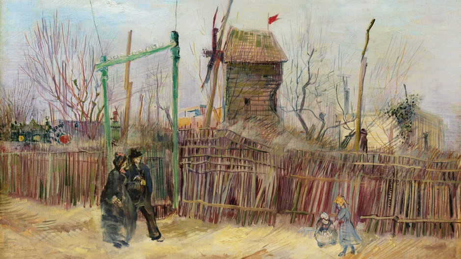 "Scena uliczna na Montmartre" Vincenta van Gogh