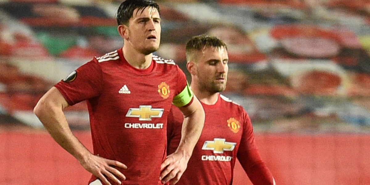 Harry Maguire z Manchesteru United nie trafił do pustej bramki w 1/8 Pucharu Europy