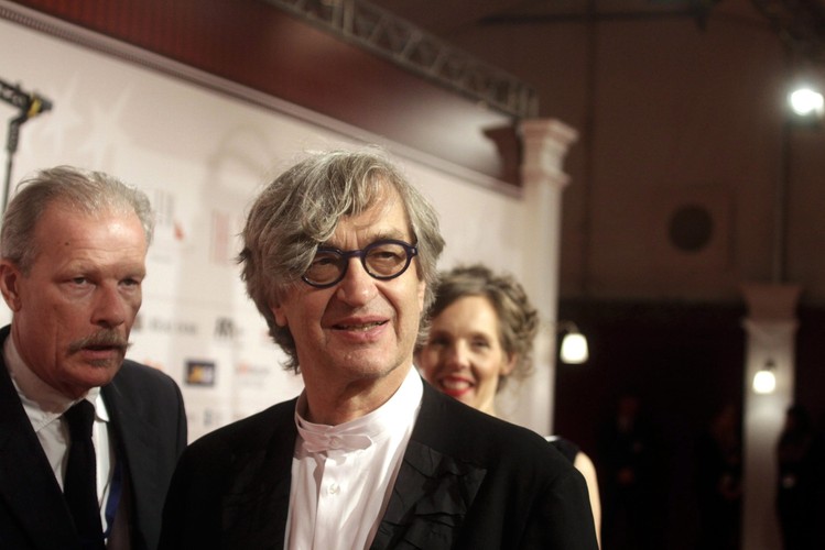 Wim Wenders (wieloletni prezydent Europejskiej Akademii Filmowej) na gali Europejskich Nagród Filmowych w Rydze