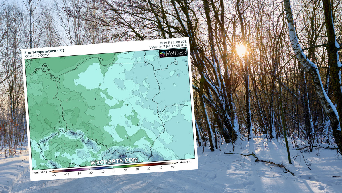 Prognoza pogody na piątek, 7 stycznia. Chłodno, ale przeważnie pogodnie