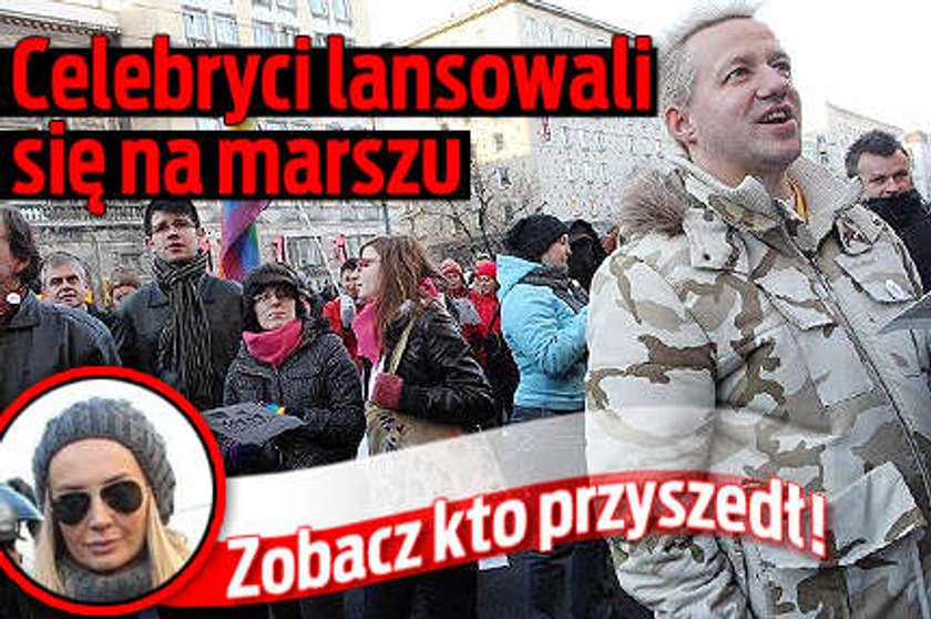 Celebryci lansowali się na marszu. Zobacz kto przyszedł!