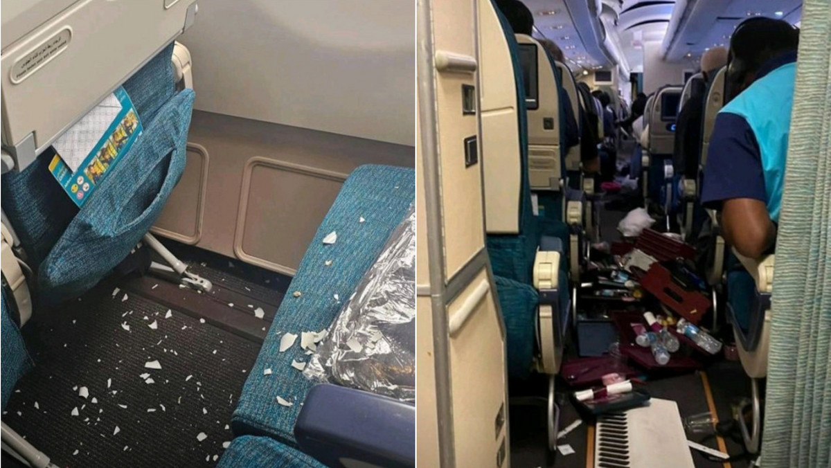 Silne turbulencje na pokładzie samolotu Qatar Airways: chaos w kabinie