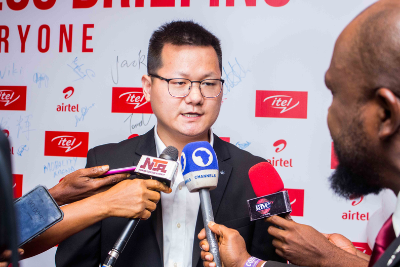Veeki Chen, itel’s Country Manager at the itel – Airtel Press Briefing.