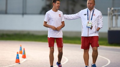 Trener Zbigniew Lewkowicz i Krzysztof Ciuksza podczas Igrzysk Paraolimpijskich w Rio de Janeiro, Brazylia, 2016