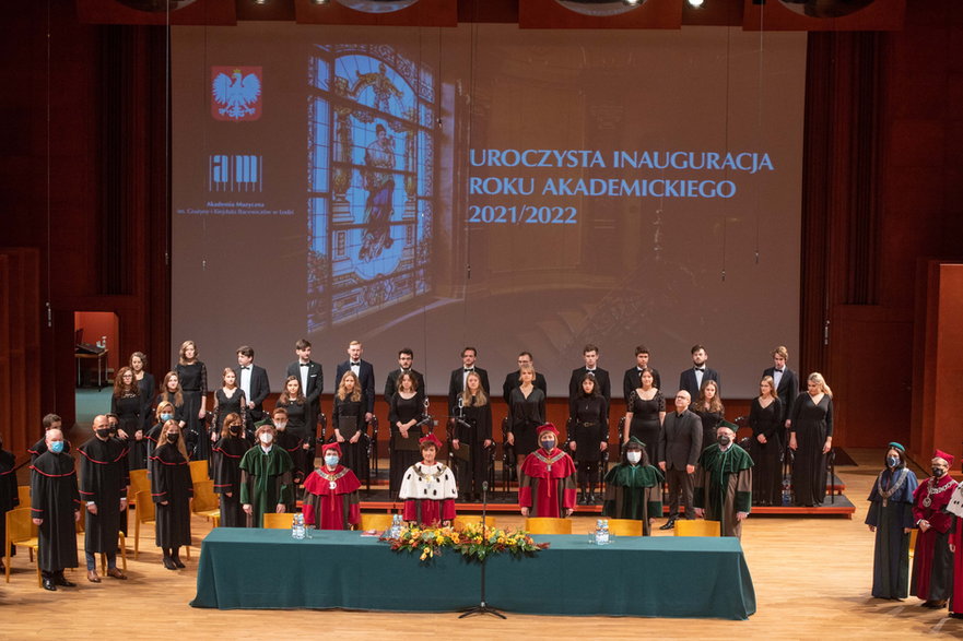 Inauguracja roku akademickiego 21 22 na Akademi Muzycznej w Łodzi