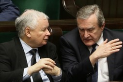 Piotr Gliński i Jarosław Kaczyński