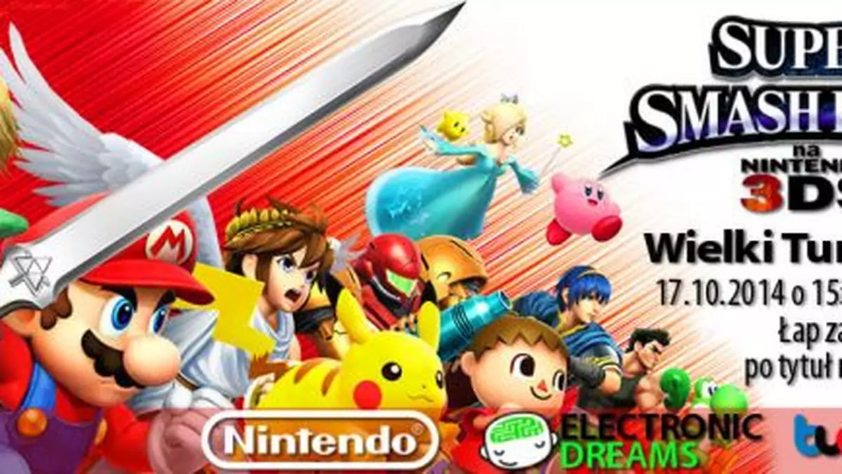 Wymiatasz w Super Smash Bros na 3DS? Zbliża się turniej, więc udowodnij
