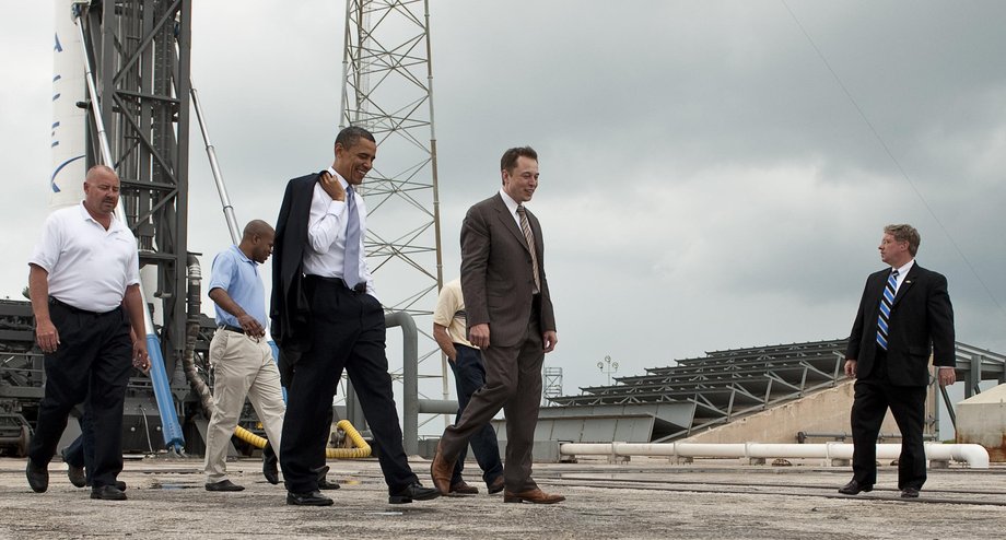 Elon Musk i Barack Obama