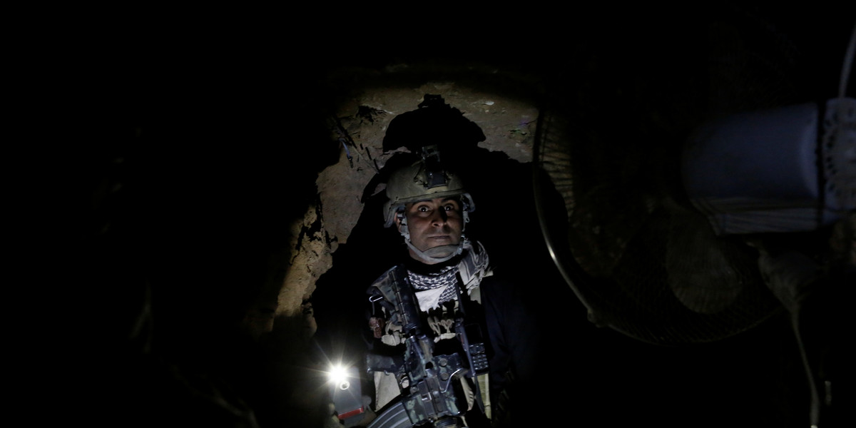 Take a look inside ISIS' newly-discovered escape tunnels outside of its Iraqi stronghold